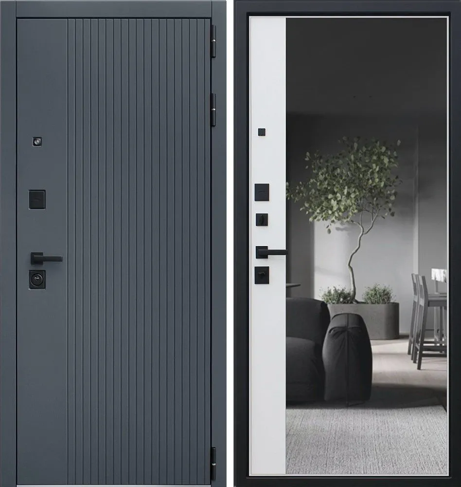 Фото Дверь Вертикаль с зеркалом DIS006700